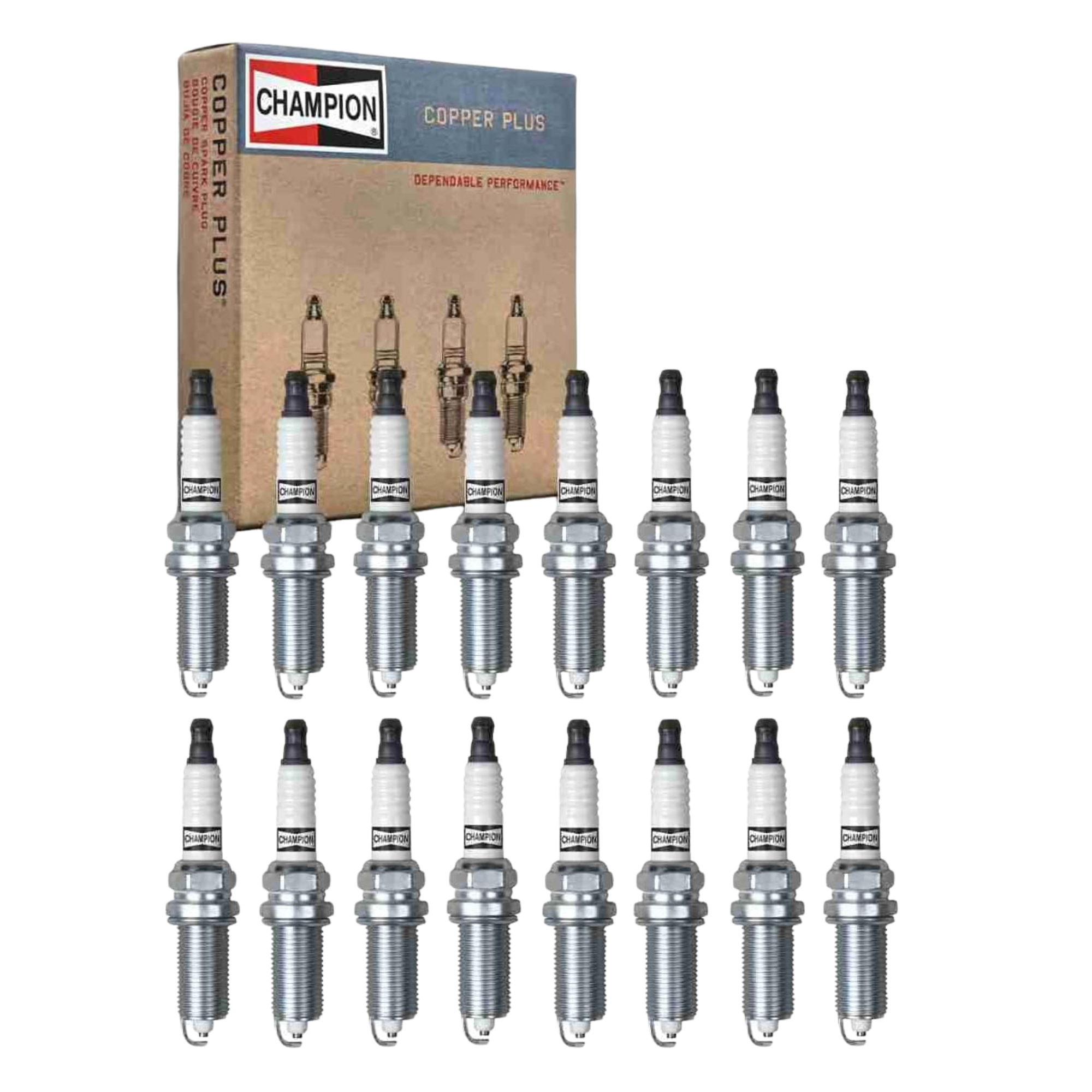 16 pc Champion Copper Plus Spark Plugs for Ram 1500 5.7L V8 2011-24