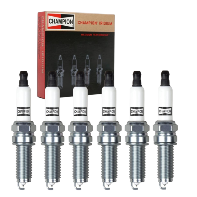 6 pc Champion Iridium Spark Plugs for Jeep Wrangler 3.6L V6 2012-17