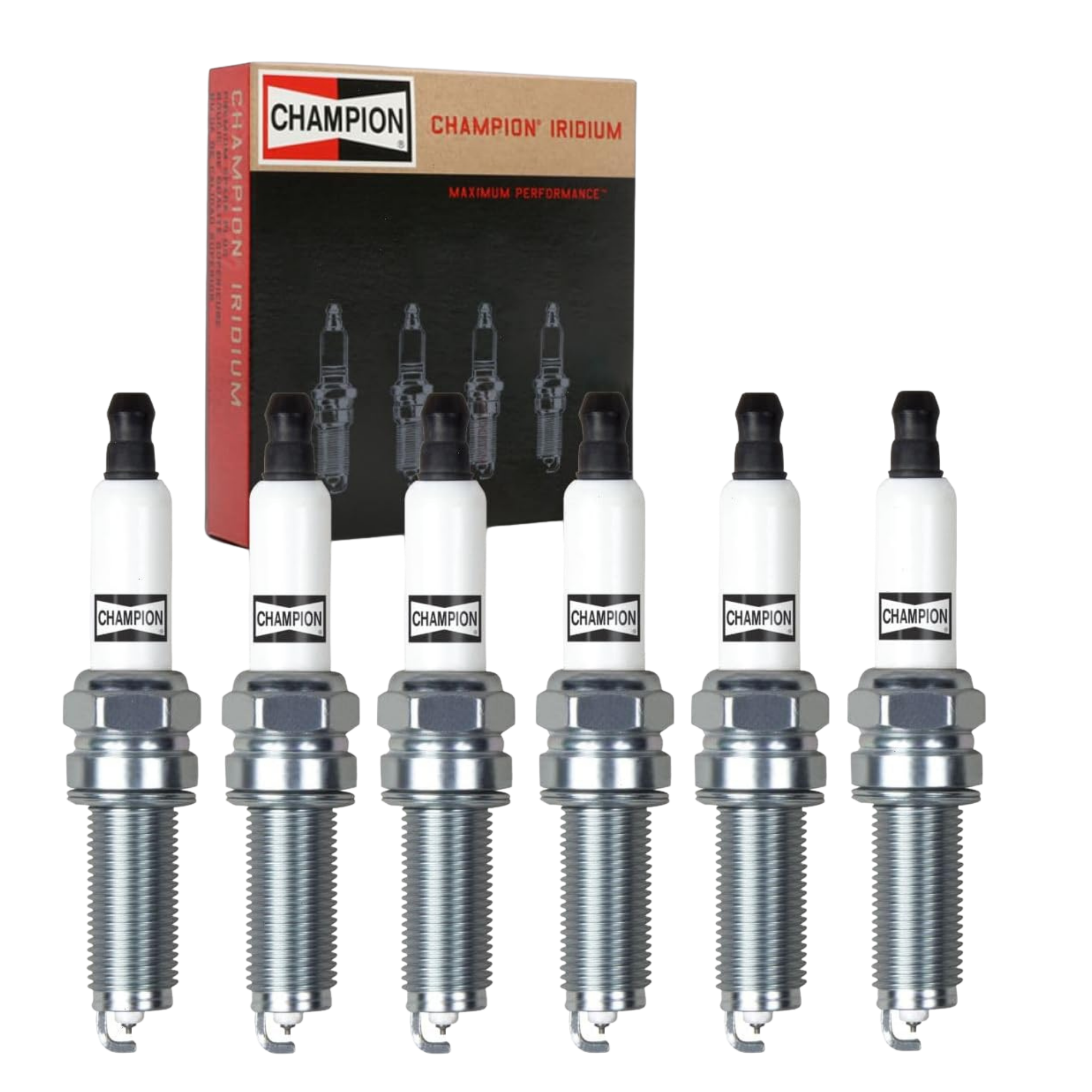 6 pc Champion Iridium Spark Plugs for Jeep Wrangler 3.6L V6 2012-17