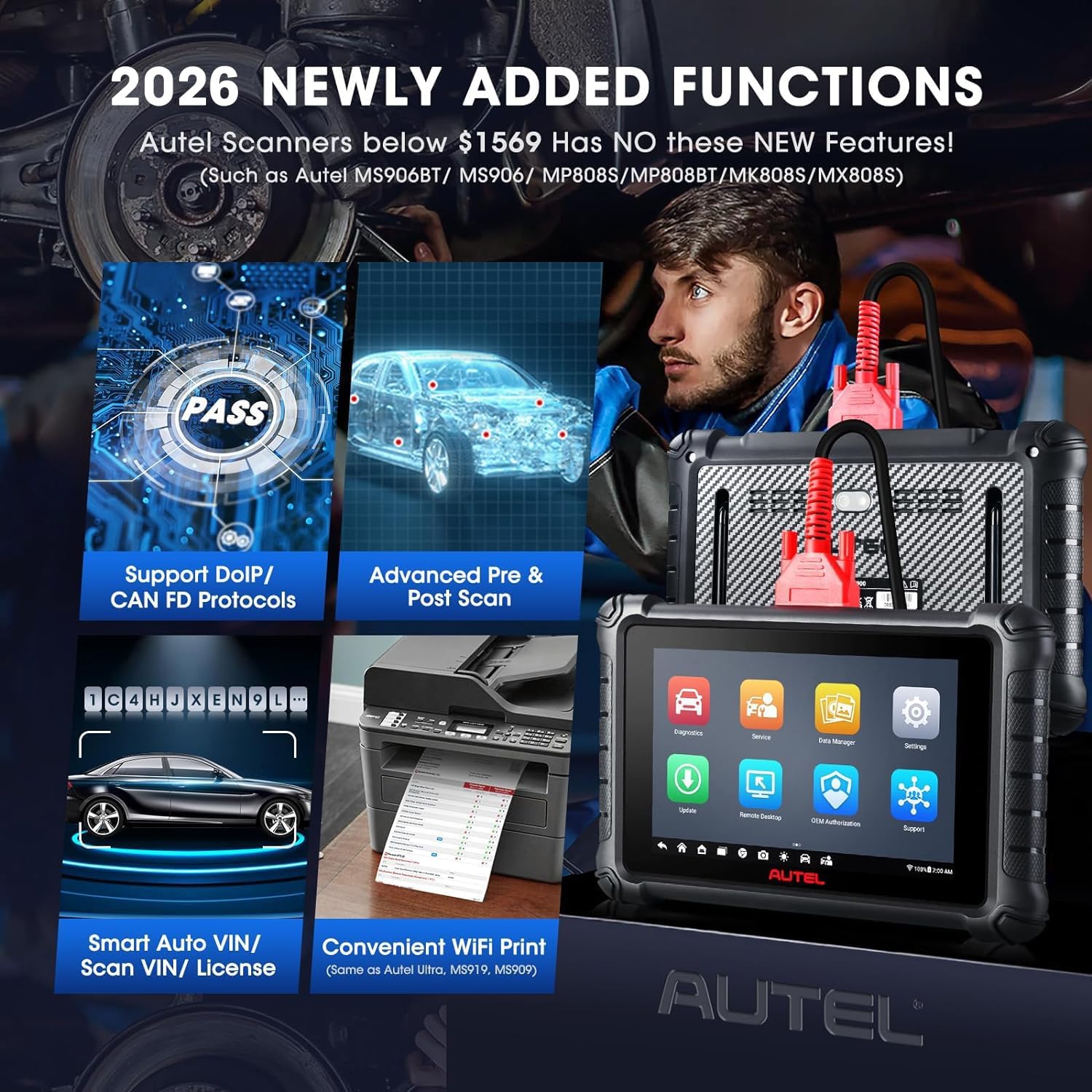 Autel Scanner MaxiCheck MX900, 2026 US Ver. of MK900 MK900BT, CAN FD & DoIP - Image 7